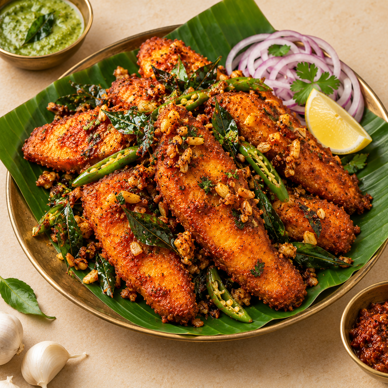 Apollo fish fry with herbs