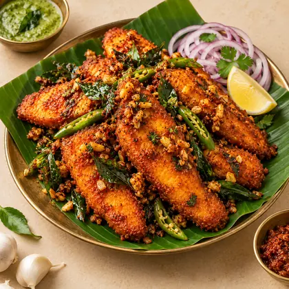 Apollo fish fry with herbs